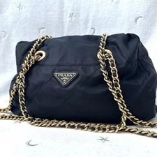 Prada — Prada Chain Triangle Logo — Handbag — resale