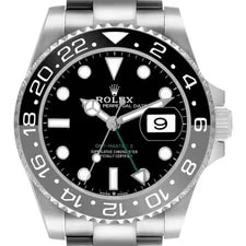 Rolex — Rolex GMT Master II Black Gray Bruce Wayne Bezel Steel 126710 Box Card — Watch — resale
