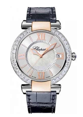 Worldofluxuryus — Chopard Imperiale Automatic Stainless Steel & 18K Rose Gold & Diamonds Lady's — Watch — resale