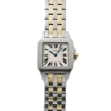 Cartier — Cartier Santos Demoiselle SM W25066Z6 Ivory 734607 — Watch — resale