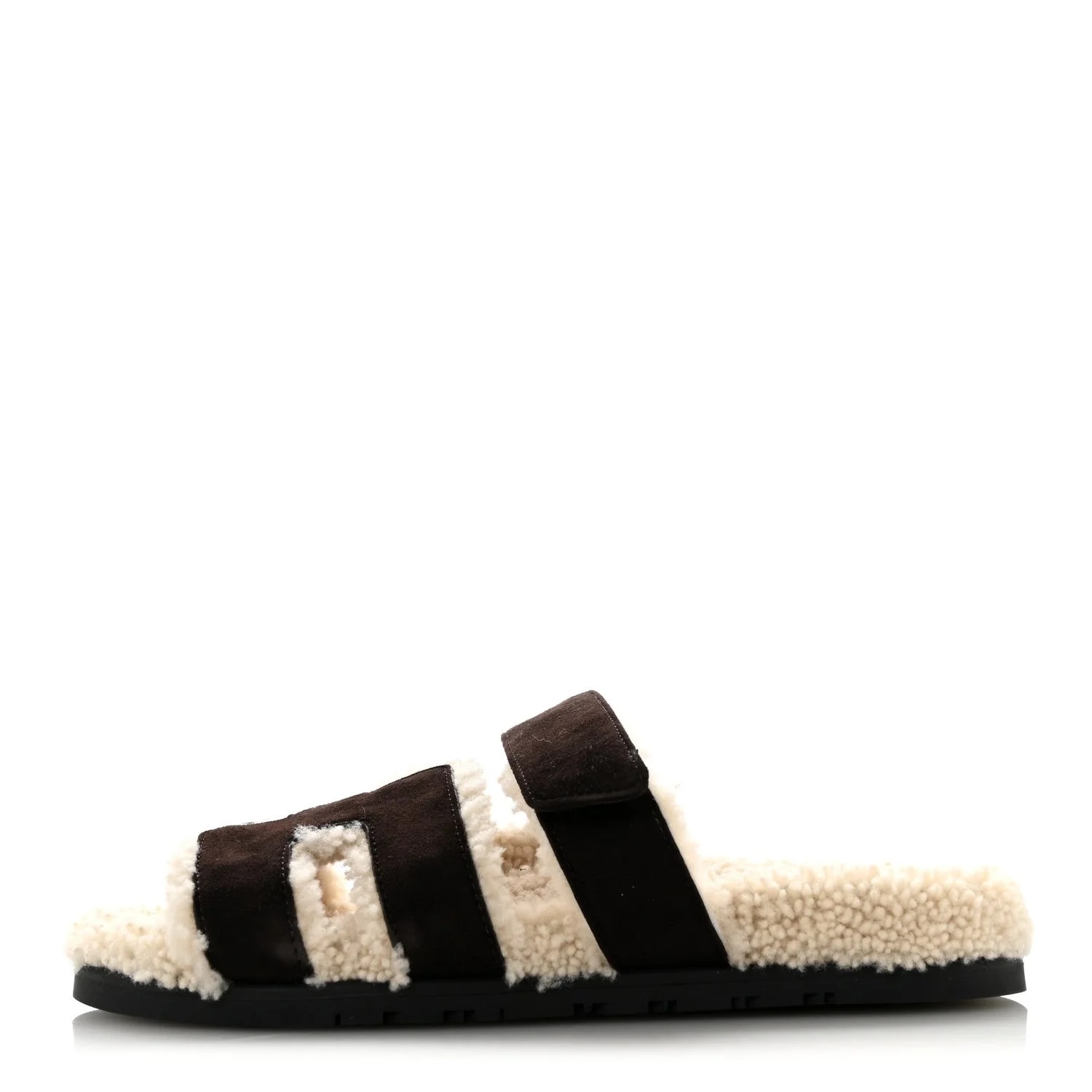 Hermès — Woolskin Chypre 39.5 Ebene — Designer Shoe — resale
