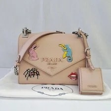 Prada — Prada 1BD127 Chain Animal Patch Flap — Handbag — resale