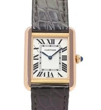 Cartier — Cartier Tank Solo SM W5200024 Quartz 24mm Silver Pink Gold — Watch — resale
