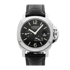 Panerai — Panerai Luminor Power Reserve SS Auto 44mm Bkack Dial PAM 90 — Watch — resale