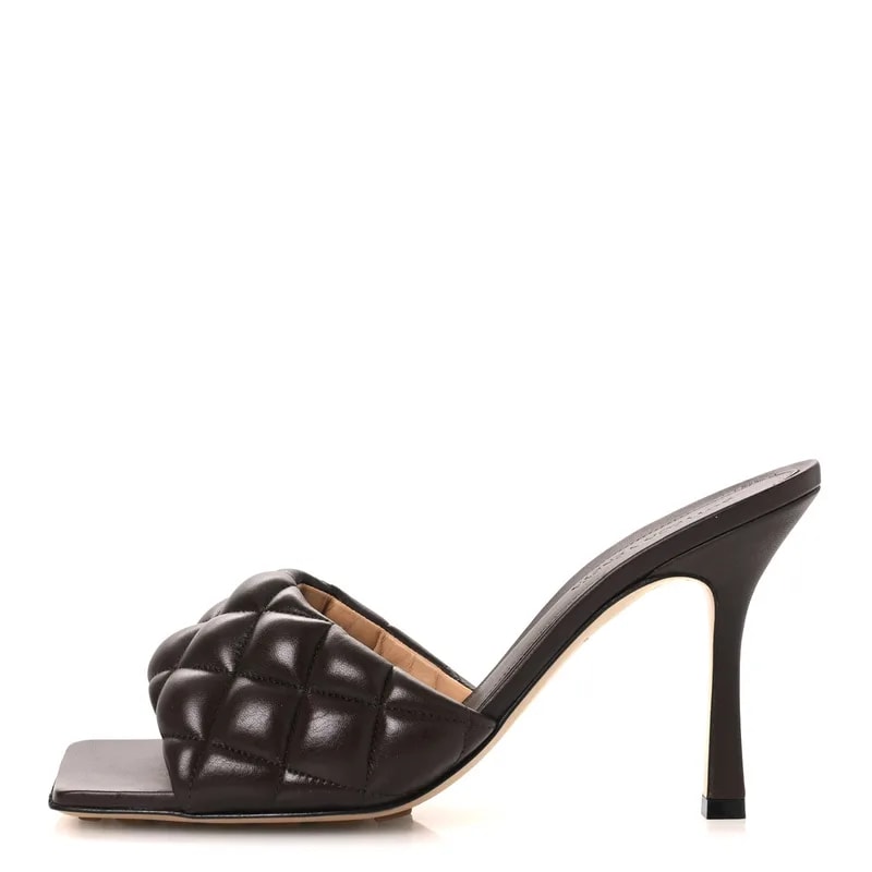 Bottega Veneta — Matelasse Padded Mule 40 Spread — Designer Shoe — resale