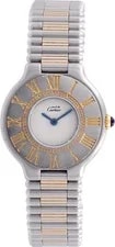 Cartier — Cartier Must 21 901017691 Stainless Steel White Dial 28mm Quartz — Watch — resale