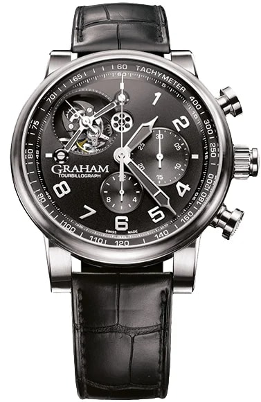Worldofluxuryus — Graham Silverstone Tourbillograph Stainless Steel — Watch — resale