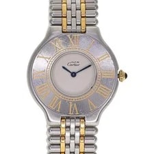 Cartier — Cartier W10050F4 Must 21 Vantian LM Quartz Ivory Dial — Watch — resale