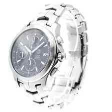 Tag Heuer — TAG Heuer Link CJF2110 41mm SS Black Dial Automatic Chronograph Date #C622 — Watch — resale