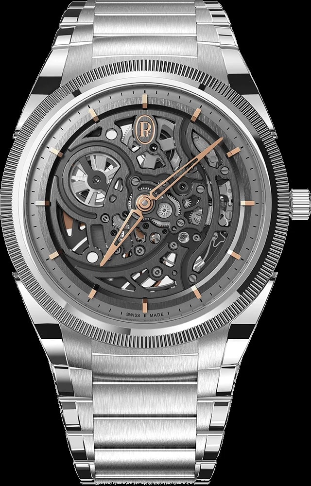 Worldofluxuryus — Parmigiani Fleurier Tonda PF Skeleton Stainless Steel & 950 Platinum — Watch — resale