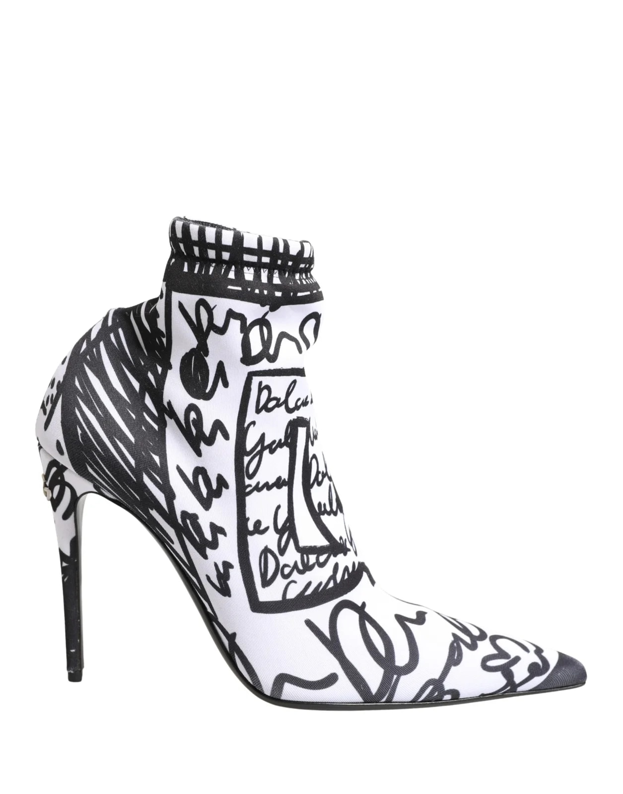 Dolce & Gabbana — Dolce & Gabbana Graffiti Stretch Ankle — Designer Shoe — resale