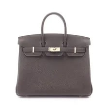 Hermès — Hermes Birkin 25 Béton Dark Hardware K Stamp #RC010 — Handbag — resale