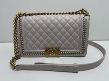 Chanel — Chanel Boy Flap With Quilted and Whipstitch Chain — Handbag — resale