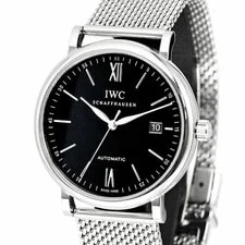 IWC — IWC Portofino IW356506 Black Dial Automatic Winding Stainless Steel — Watch — resale