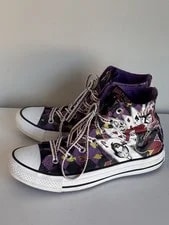 Converse — DC Comics Batman Converse High Tops Harley Quinn 6 8 — Sneaker — resale