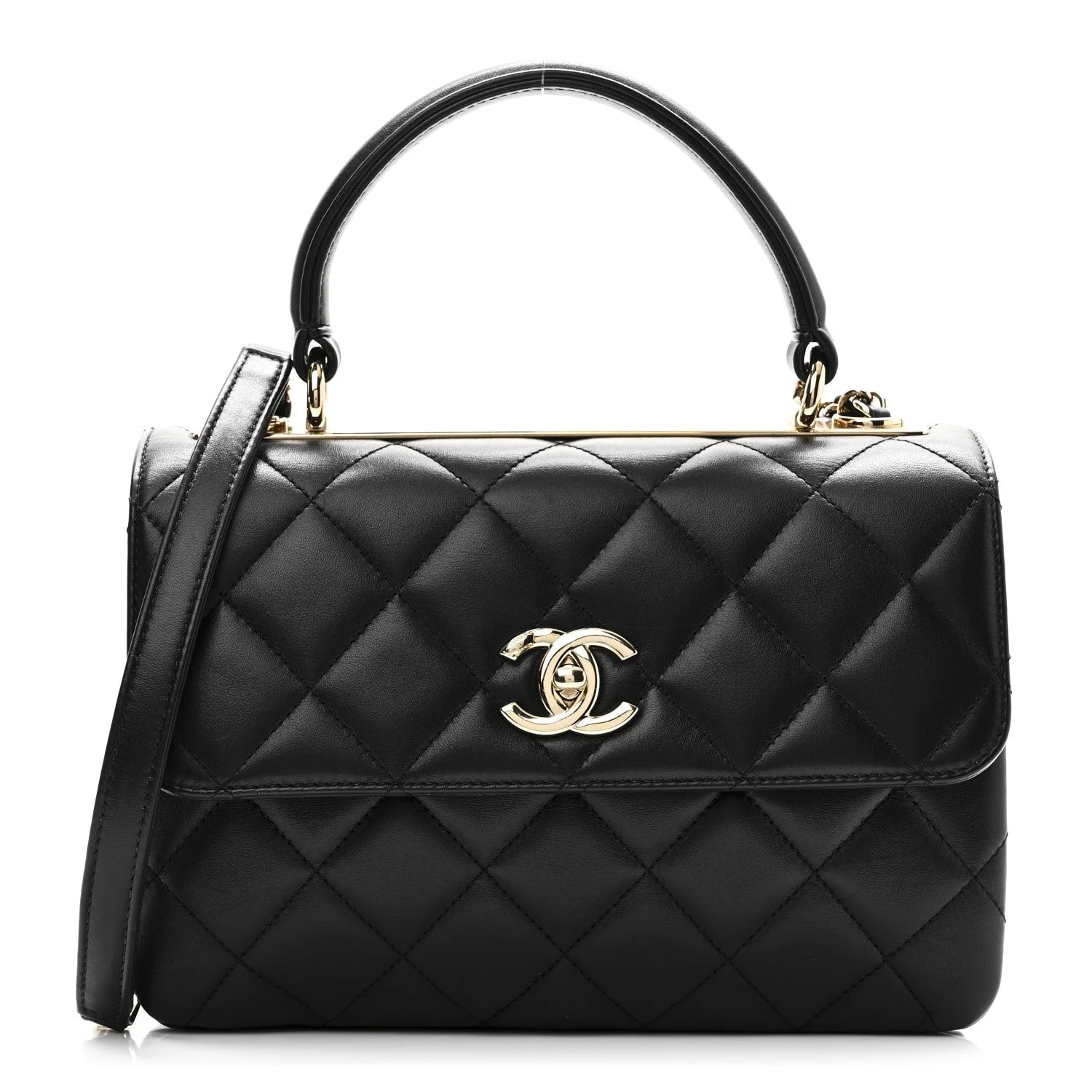 Chanel — Quilted Small CC Dual Handle Flap — Handbag — resale