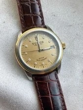 Tudor — Tudor Glamour Date 55003Automatic YG Yellow 36mm DialMens Diamond-set — Watch — resale