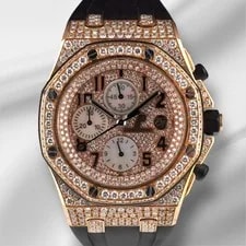 Audemars Piguet — Audemars Piguet Royal Oak Offshore 42mm 18k Rose Gold Iced 15ct 26470OR — Watch — resale