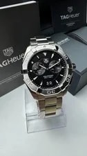TAG Heuer — Tag Heuer Aquaracer WAY111Z.BA0928 Quartz Black Dial Alarm 40mm With Box — Watch — resale
