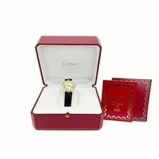 Cartier — Cartier Must de Vendome Vermeil Quartz 17 Brown Gold Leather 153766586 — Watch — resale