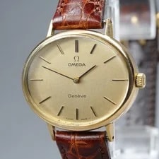 Omega — 1974 Omega Geneve Cal.625 Manual Wind Gold Dial Oval — Watch — resale