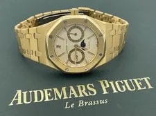 Audemars Piguet — Audemars Piguet Royal Oak Day Date Moon Phase 18K Yellow Gold Ivory Dial — Watch — resale