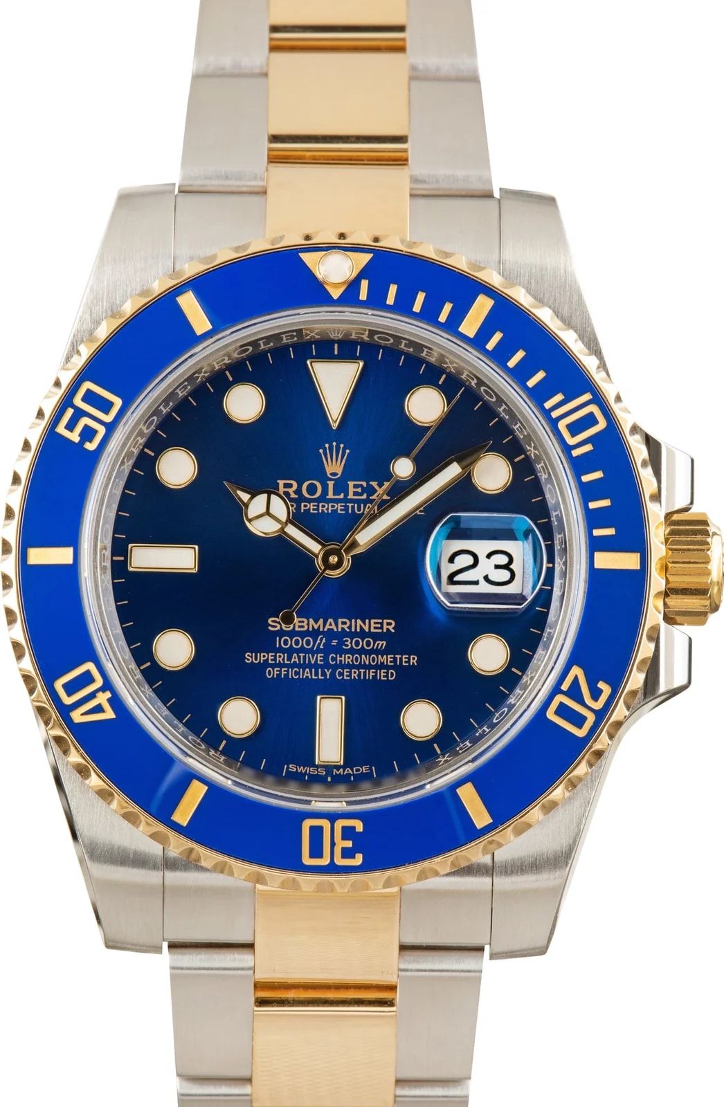 Rolex — Rolex Submariner Ref 116613LB Bluesy Dial — Watch — resale