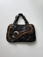 Dior — Christian Dior Gaucho Saddle Skull Charm Buckle — Handbag — resale