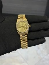 Rolex — Rolex Datejust 31 President Champagne Stick Dial on President 68278 — Watch — resale