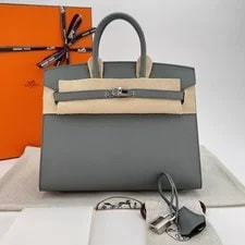 Hermès — Hermes Birkin 25 Sellier / Palladium Hardware W Stamp Full — Handbag — resale