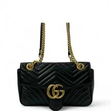 Gucci — Gucci Chevron Small GG Marmont (ac061026f3r) — Handbag — resale