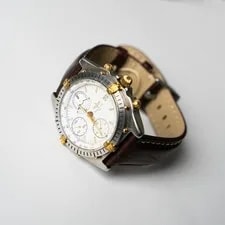 Breitling — Breitling Chronomat B13047 Two-Tone 18k Gold & Steel White Dial Auto Chrono 39mm — Watch — resale