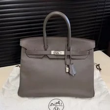 Hermès — Auth Hermès Birkin 35 Asphalte Palladium — Handbag — resale