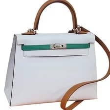 Hermès — Hermès Kelly 25 Sellier Brume Palladium U Stamp 2022 — Handbag — resale