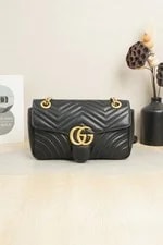 Gucci — Gucci GG Marmont Medium Matelasse HW Chain Flap — Handbag — resale
