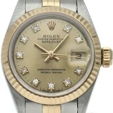 Rolex — Rolex Datejust 10P Diamond 69173G(X) K18YG/Stainless Steel Wome... — Watch — resale