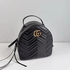 Gucci — Auth Gucci GG Marmont Backpack Rucksack Reuse — Handbag — resale