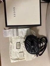 Gucci — Gucci GG Marmont Vanity Backpack Matelasse Mini Backpack w/Box — Handbag — resale