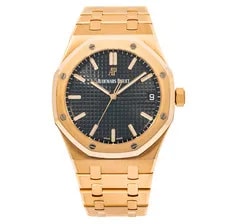 Audemars Piguet — Audemars Piguet Royal Oak 41mm Rose Gold Black Dial - 15400OR — Watch — resale