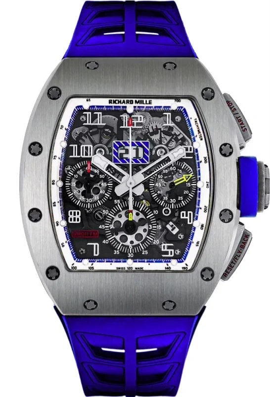 Worldofluxuryus — Richard Mille RM 011 Flyback Chronograph Felipe Massa 18K White Gold — Watch — resale