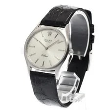 Rolex Cellini 3806 32mm WG Silver #C18546