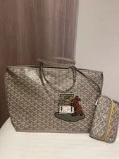 Goyard — New Goyard Anjou Rabbit Trunk 2023 Limited Embellished Grege — Handbag — resale
