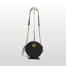 Gucci — Gucci GG Marmont Round Mini Crossbody 550154 145456262 — Handbag — resale