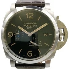 Panerai — Panerai Luminor1950 3 GMT PAM01321 44mm Stainless Steel Black Dial OKW1102 — Watch — resale