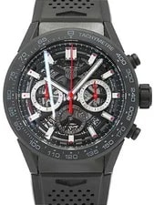 Tag Heuer — TAG Heuer Carrera Chronograph 45mm CBG2A90.FT6173 Automatic Black;Silver — Watch — resale