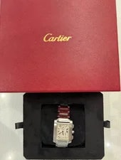 Cartier — Cartier Tank Francaise Chronoflex 2303 With Box — Watch — resale