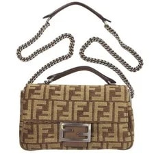 Fendi — Fendi Chain Baguette Chain Midi Tapestry 8BR793 ALG7 F1HZS — Handbag — resale