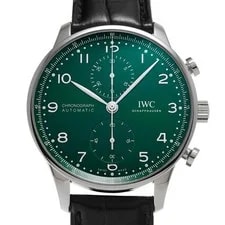 IWC — IWC Portugieser IW371615 41mm Stainless Steel Green #WW2085 — Watch — resale
