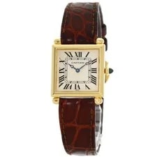 Cartier — Cartier Tank Obus W1512256 K18 Yellow Gold 24.7mm X 31mm Silver Dial #KYW1759 — Watch — resale