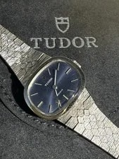 Tudor — Tudor Geneva Manual Wind Bracelet Steel Original Velvet Clutch — Watch — resale